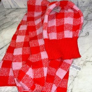 NWT BP plaid beanie and scarf set